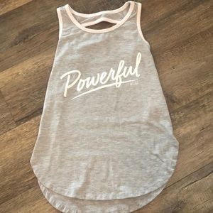 Justice High low sport tank top